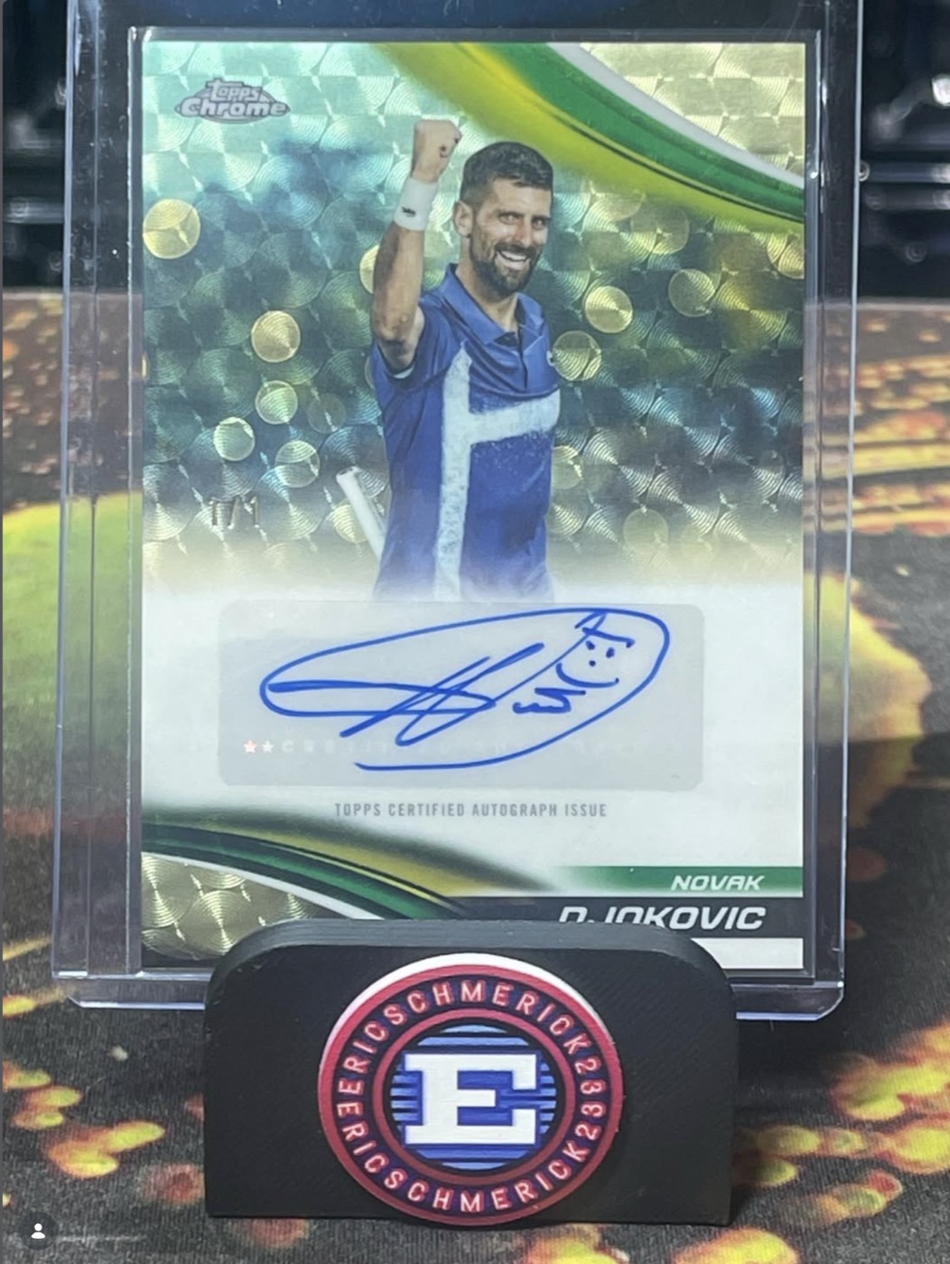 Novak Djokovic 1/1 Superfractor